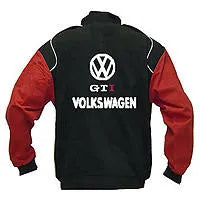 VW Volkswagen GTI Racing Jacket Black and Red