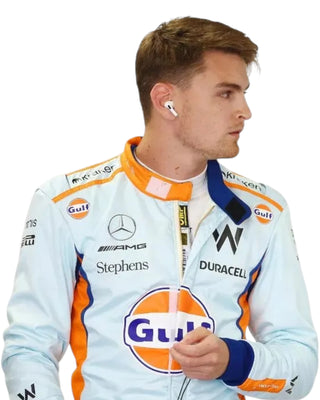 2023 Logan Sargeant Gulf F1 Race Suit Singapore GP