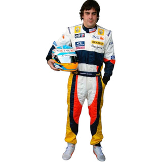 2008 Fernando Alonso Renault F1 Embroidered Racing Suit