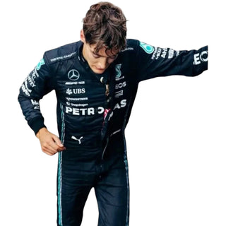 2023 George Russell Mercedes Petronas F1 Replica Racing Suit