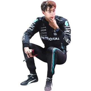 2023 George Russell Mercedes Petronas F1 Replica Racing Suit