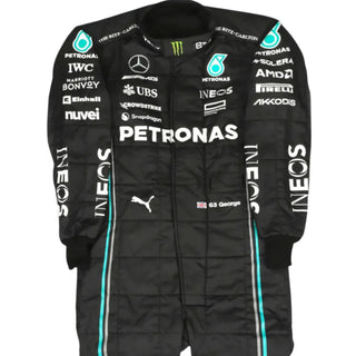 2023 George Russell Mercedes Petronas F1 Replica Racing Suit