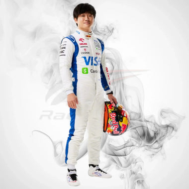 2025 Yuki Tsunoda Visa Cash App F1 Race Suit Track Racewear