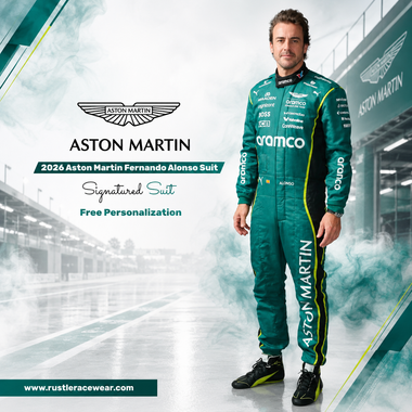 2026 Fernando Alonso Aston Martin F1 Racing Replica Jumpsuit