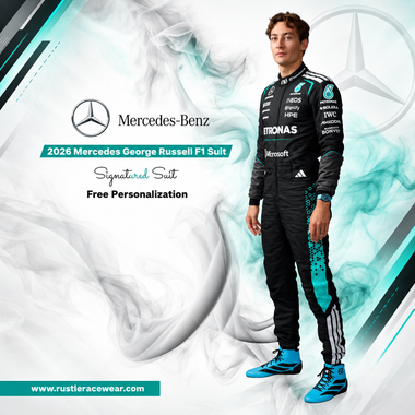 2026 George Russell F1 Driver Mercedes Racing Replica Costume
