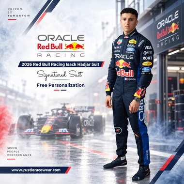 2026 Isack Hadjar Oracle Red Bull Racing F1 Race Suit Replica