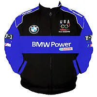 BMW Power Racing Jacket Royal Blue and Black