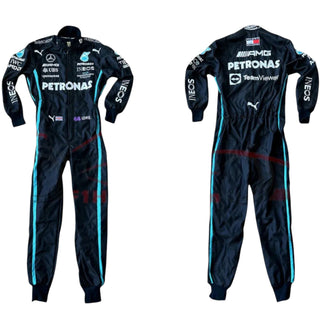 2022 Lewis Hamilton Mercedes Benz AMG F1 Embroidered Racing Suit