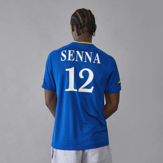 Ayrton Senna Stripe Football T-shirt