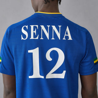 Ayrton Senna Stripe Football T-shirt