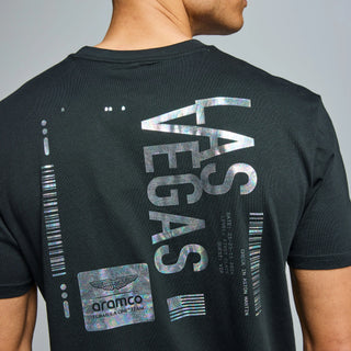 Aston Martin F1 Team 2024 Vegas GP Iridescent Print T-shirt