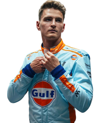 2023 Logan Sargeant Gulf F1 Race Suit Singapore GP