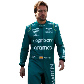 2023 Fernando Alonso F1 Team Aston Martin Race Suit Replica