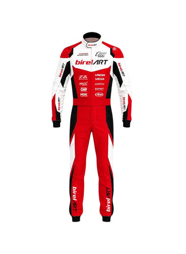 Birel ART Team Kart Racing Suit – Red & White