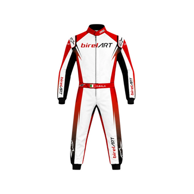 2025 Birel ART Kart Racing Suit – Red & White