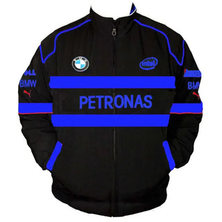 BMW Petronas Racing Jacket Black and Royal Blue