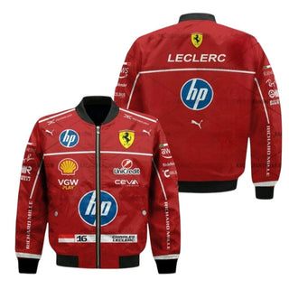 Charles Leclerc Formula One 2025 Ferrari HP Bomber Jacket