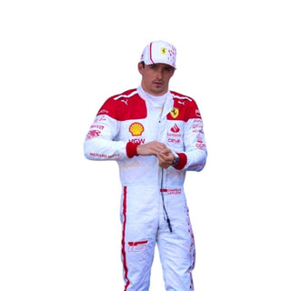 Scuderia Ferrari 2023 Team Charles Leclerc Special Edition Monaco GP Replica Race Suit