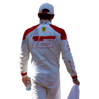Scuderia Ferrari 2023 Team Charles Leclerc Special Edition Monaco GP Replica Race Suit