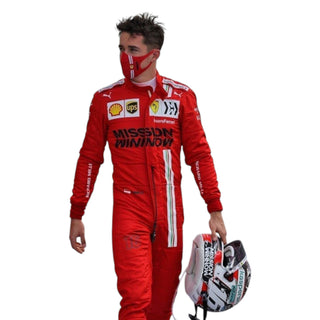 2021 Charles Leclerc  Race Mission Winnow Scuderia Ferrari F1 Suit