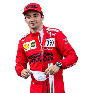 2021 Charles Leclerc  Race Mission Winnow Scuderia Ferrari F1 Suit