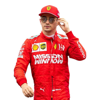 2019 Charles Leclerc Race Mission Winnow Scuderia Ferrari F1 Suit