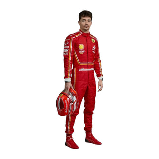 2024 New Charles Leclerc Race Suit F1 Team Scuderia Ferrari