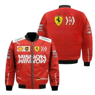 Sebastian Vettel Formula One Racing 2019 Mission Winnow Ferrari Vintage Jacket