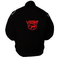 Viper Racing Jacket Black with White piping