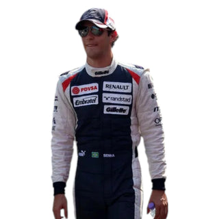 Bruno Senna 2012 Lotus Renault Embroidered F1 Replica Racing Suit