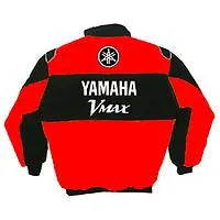 Yamaha VMAX Motorcycle Jacket Red and Black