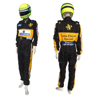 Ayrton Senna 1985 JPS F1 Racing Suit Replica - Embroidery Quality