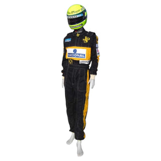 Ayrton Senna 1985 JPS F1 Racing Suit Replica - Embroidery Quality