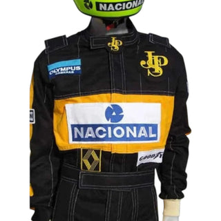 Ayrton Senna 1985 JPS F1 Racing Suit Replica - Embroidery Quality