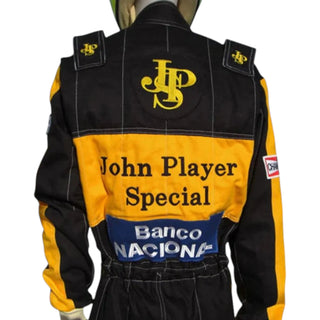 Ayrton Senna 1985 JPS F1 Racing Suit Replica - Embroidery Quality