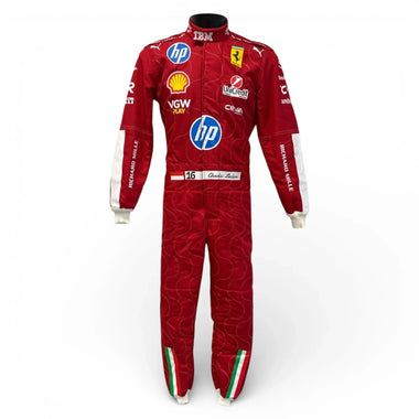 Charles Leclerc Ferrari HP Monza 2025 F1 Race Suit - Rustle Racegear