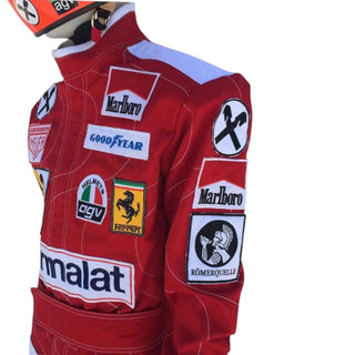 1976 Niki Lauda F1 Team Ferrari Embroidery Race Suit Replica