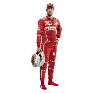 Sebastian Vettel 2017 Team Ferrari Embroidery F1 Race Suit Replica