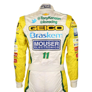 2012 Tony Kanaan Signed Race Suit - IndyCar KV Racing