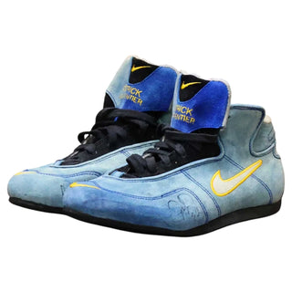 Signed 2003 Patrick Carpentier IndyCar Boots - Team Players Race - F1 Vintage Racewear