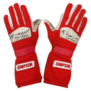 Autographed Al Unser Jr. Race Team Penske IndyCar Gloves