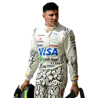 2025 Visa Cash App Racing Bulls Formula One Driver Race Suit - British GP