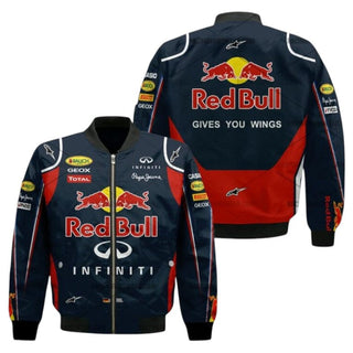Sebastian Vettel Formula One Racing 2011 Red Bull Vintage Bomber Jacket