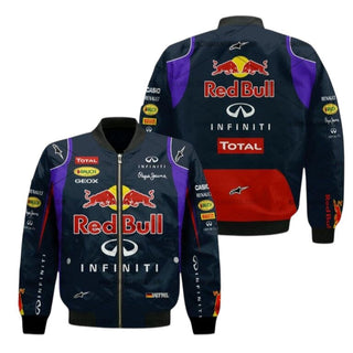 2013 Sebastian Vettel Formula One Red Bull Vintage Bomber Jacket