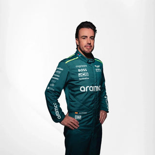 2024 Fernando Alonso Aston Martin F1 Team Race Suit - Rustle Racewears