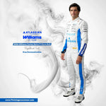 2026 Carlos Sainz Williams Racing F1 Driver Jumpsuit Replica Track Racewear