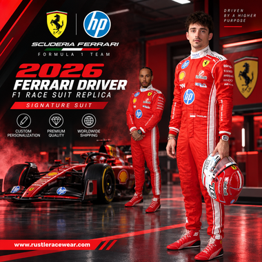 2026 Scuderia Ferrari HP Formula 1 Drivers Racing Replica Costumes