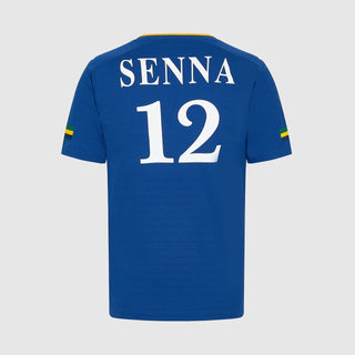 Ayrton Senna Stripe Football T-shirt