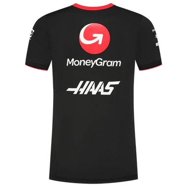 Haas Racing F1 2023 Men's Team Fitted Polo Shirt - Black - Rustle Racewears