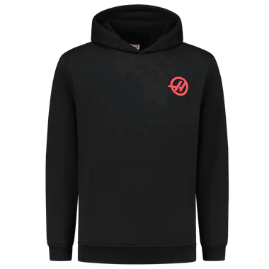 Haas Racing F1 Logo Hoodie - Black - Rustle Racewears